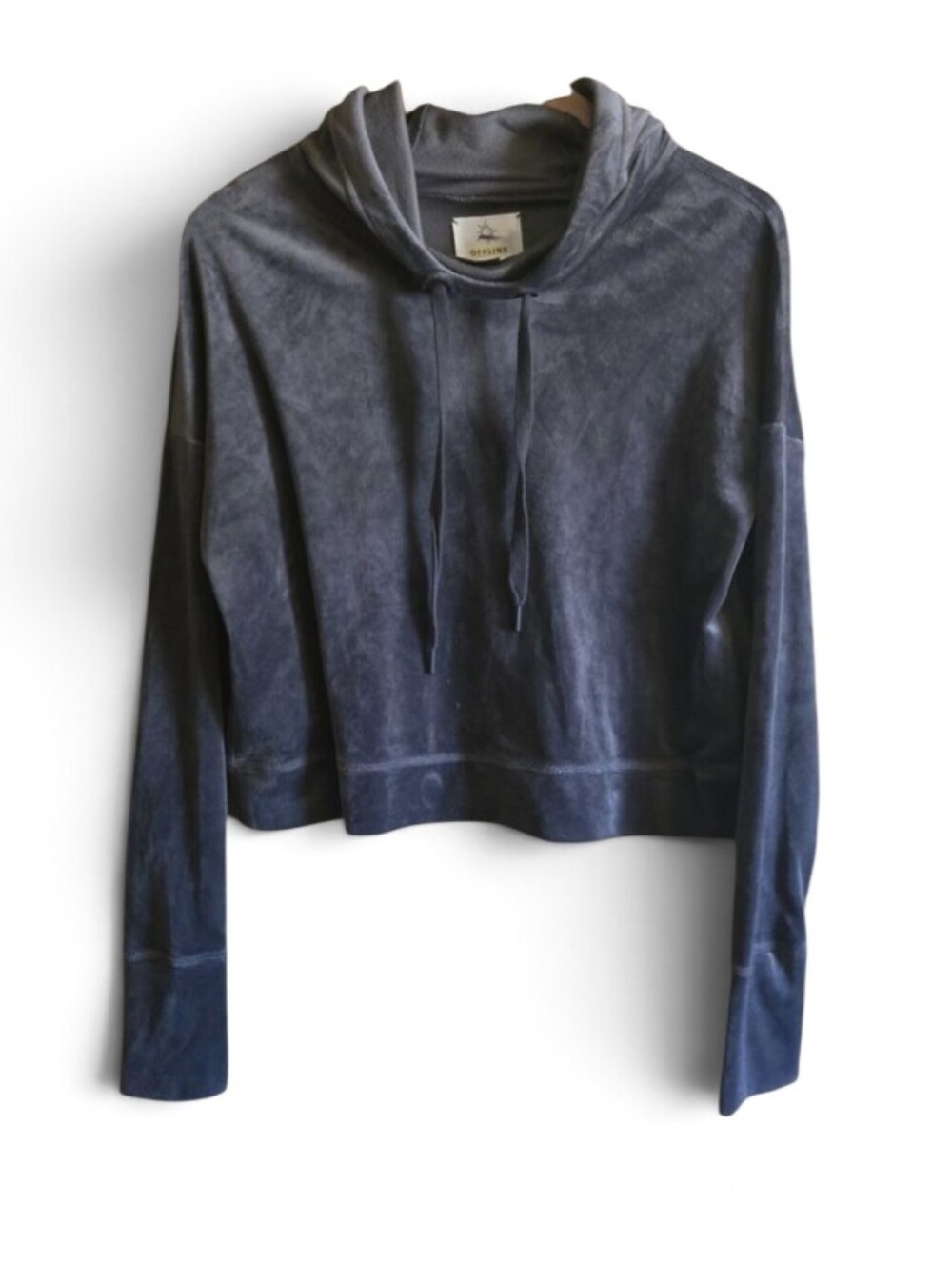 Offline by Aerie Velour Grey Hoodie